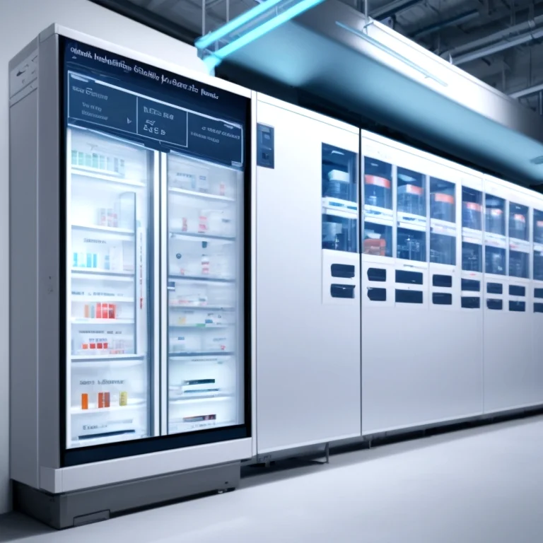 冷凍庫内の温度センサー